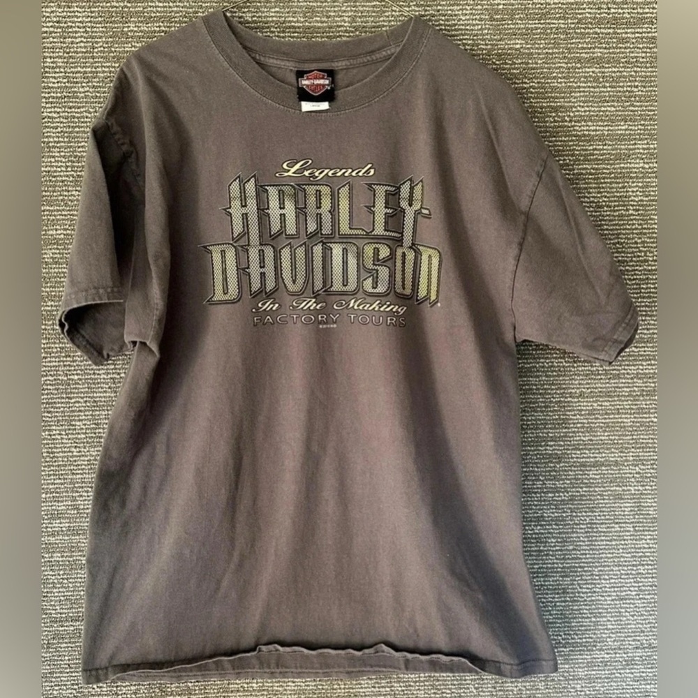 Harley Davidson T-shirt Sz Lg York, PA Factory Tour